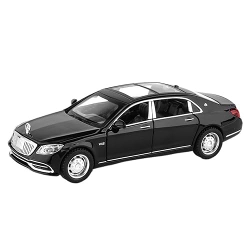Druckguss 1:32 1:24 for Mercedes-Benz S/G Alle Serien Luxuslimousine SUV Legierung Automodell Sound Und Licht Miniaturfahrzeug Modellserie(1:32 S650 Black) von EXYFRUX