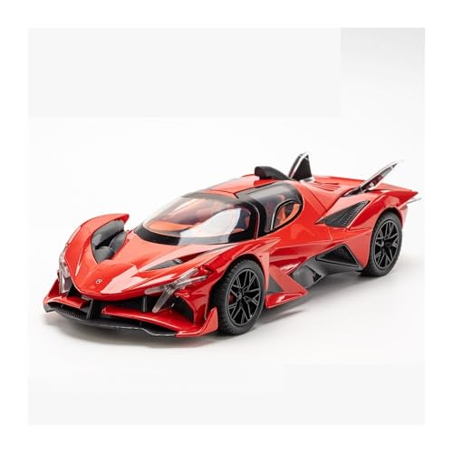 Druckguss 1:32 for Apollo EVO IE Legierung Automodell Simulation Sound Und Licht Pullback-Auto Vollständig Geöffnete Tür Fahrzeugmodellsammlung(1:24 EVO Red) von EXYFRUX