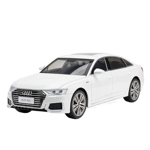 Druckguss 1:32 for Audi A6L A7 A8L RS7 Serie Simulation Sound Und Licht Pullback-Legierung Automodell Miniatur-Fahrzeugmodell(1/18 White A6L) von EXYFRUX