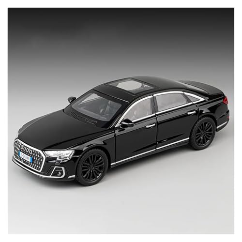 Druckguss 1:32 for Audi Klassische A8 Legierung Auto Modell Simulation Vollständig Offene Tür Ton Und Licht Miniatur Fahrzeug Modell Ornamente(Black) von EXYFRUX
