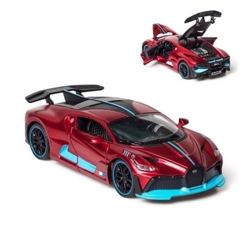 Druckguss 1:32 for Bugatti Divo Supercar Simulation Legierung Automodell Vollständig Geöffnete Tür Pullback Fahrzeugmodell Sammlung Ornamente(Red) von EXYFRUX