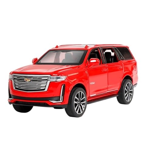 Druckguss 1:32 for Cadillac Escalade XT5 Serie Legierung Auto Modell Simulation Sound Und Licht Miniatur Fahrzeug Modell Ornamente(Escalade Red) von EXYFRUX