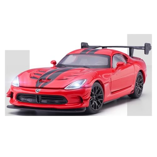 Druckguss 1:32 for Dodge Viper ACR Legierung Automodell Simulation Sound Und Licht Miniatur Fahrzeugmodell Ornamente Sammlung Serie(Red) von EXYFRUX