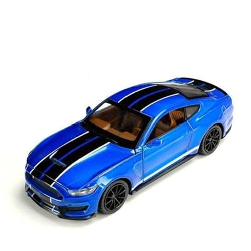 Druckguss 1:32 for Ford Mustang Shelby GT350 Simulation Legierung Automodell Vollständig Geöffnete Tür Pull Back Fahrzeugmodell Sammlung Ornamente(Blue) von EXYFRUX