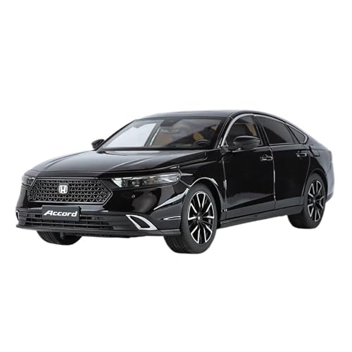 Druckguss 1:32 for Honda Civic Type R Fit Accord Simulation Legierung Automodell Sound Und Licht Vollständig Geöffnete Tür Miniaturfahrzeugmodell(1:18 Accord Black) von EXYFRUX