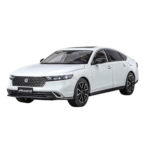 Druckguss 1:32 for Honda Civic Type R Fit Accord Simulation Legierung Automodell Sound Und Licht Vollständig Geöffnete Tür Miniaturfahrzeugmodell(1:18 Accord White) von EXYFRUX