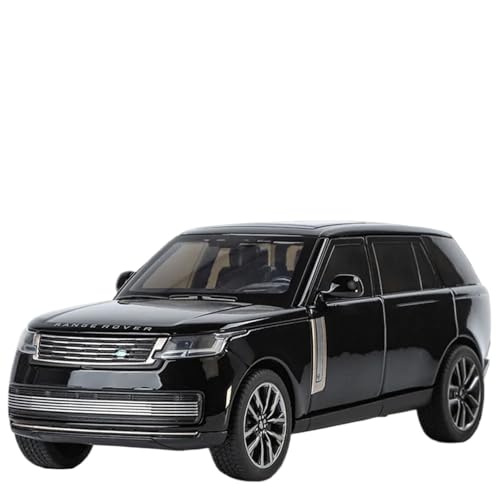 Druckguss 1:32 for Land Range Rover 2022 SUV Legierung Automodell Simulation Vollständig Geöffnete Tür Ton Und Licht Miniaturfahrzeugmodell(Black) von EXYFRUX
