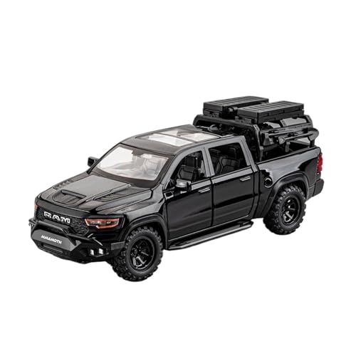 Druckguss 1:32 for Land Rover Defender Van Outdoor Camper Simulation Legierung Automodell Miniatur Sound Und Licht Pull-Back-Modellfahrzeug(Mammoth Black) von EXYFRUX