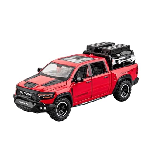 Druckguss 1:32 for Land Rover Defender Van Outdoor Camper Simulation Legierung Automodell Miniatur Sound Und Licht Pull-Back-Modellfahrzeug(Mammoth Red) von EXYFRUX