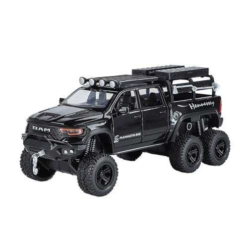 Druckguss 1:32 for Land Rover Defender Van Outdoor Camper Simulation Legierung Automodell Miniatur Sound Und Licht Pull-Back-Modellfahrzeug(T. Rex Black) von EXYFRUX