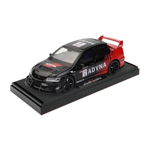 Druckguss 1:32 for Mitsubishi EVO 3th Legierung Auto Modell Simulation Sound Und Licht Miniatur Fahrzeug Modell Ornamente Sammlung Serie(Black-red) von EXYFRUX