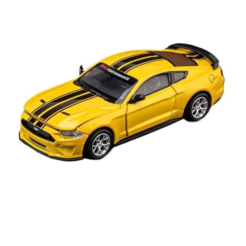 Druckguss 1:42 for Ford Mustang GT DIY Modifizierte Version Reparaturwerkstatt Simulation Legierung Automodell Miniatur Fahrzeugmodell(Yellow) von EXYFRUX
