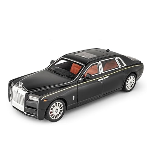 Druckguss Großes 1:18 for Rolls-Royce Phantom Legierungsautomodell Simulation Ton Und Licht Pullback Vollständig Geöffnetes Türfahrzeugmodell(Black) von EXYFRUX