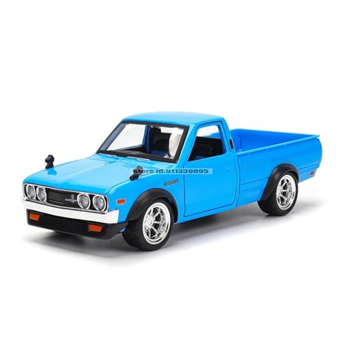 Druckguss Simulation 1:24 for Datsun 620 Pick-up Automodell Aus Druckgusslegierung, Statisches Modell Im Maßstab 1:24, Exquisite Sammlung, (Blue) von EXYFRUX