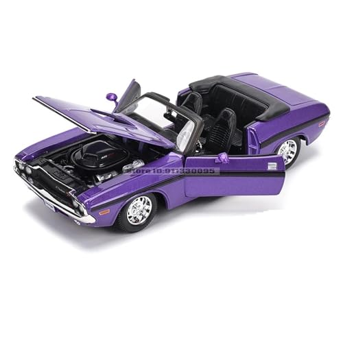Druckguss Simulation 1:24 for Dodge Challenger R/T 1970 Cabrio Automodell Aus Druckgusslegierung Exquisite Sammlung von EXYFRUX