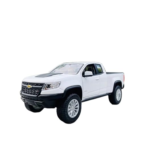 Druckguss Simulation 1:27 for Chevrolet Colorado ZR2 2017 Pickup-Truck Automodell Aus Druckgusslegierung, Statisches Maßstabmodell, Exquisite Sammlung(White) von EXYFRUX