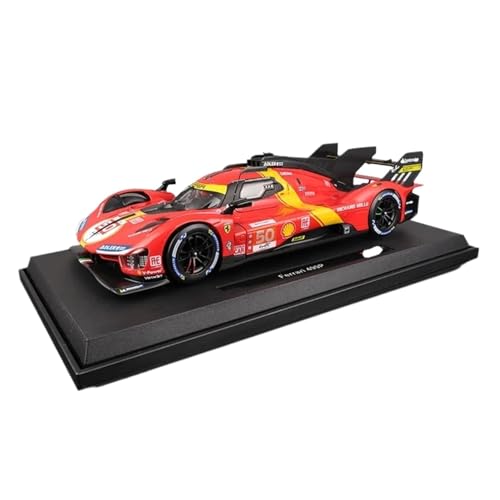 EXYFRUX 1:18 for Ferrari 499P 24th Le Mans Rally Champion Gruppe 50# 51# Legierung Auto Modell Statische Miniatur Fahrzeug Modell Dekoration(50#) von EXYFRUX
