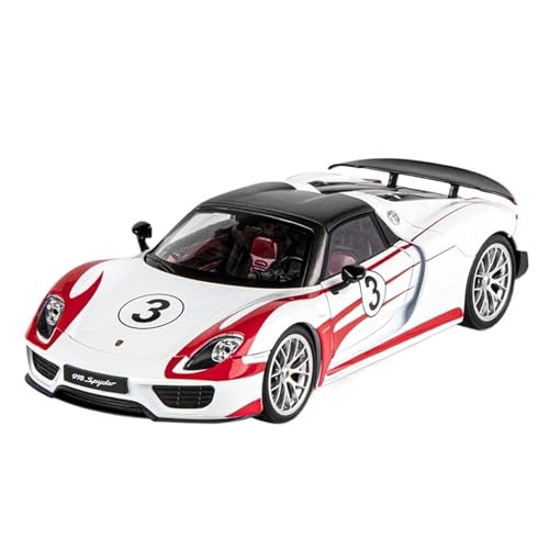 EXYFRUX Druckguss 1:18 for Porsche 918 911 GT3 Turbo Rennsimulation Legierungsautomodell Miniatur Sound Und Licht Pullback-Modellfahrzeug(3#) von EXYFRUX