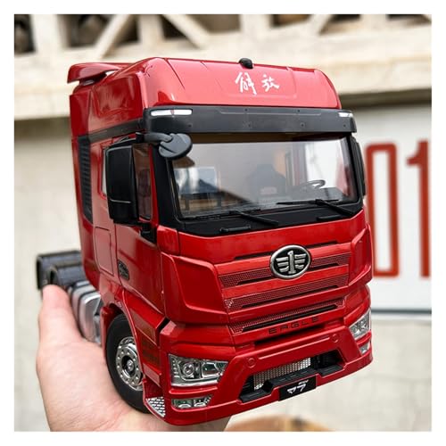 EXYFRUX Druckguss 1:24 for FAW Jiefang J7 Traktion Kopf Engineering Transport LKW Simulation Legierung Auto Modell Miniatur Fahrzeug Modell(Red) von EXYFRUX