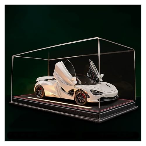 EXYFRUX Druckguss 1:24 for McLaren 720S Supercar Legierung Automodell Simulation Sound Und Licht Pullback Automodellsammlung Mit Displaybox(White) von EXYFRUX