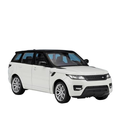 EXYFRUX Druckguss 1:24 for Range Rover Evoque Sports Edition SUV-Autosimulation Legierungsautomodell Vollständig Geöffnete Tür Miniaturfahrzeugmodell(Sports Edition-White) von EXYFRUX