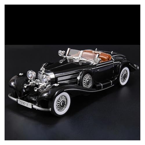 Fahrzeuge aus Druckgusslegierung 1:18 for Benz 500K Retro Classic Cars Legierung Druckguss Automodell Statische Simulation Fahrzeugmodell Sammeln Hobby Geben Sammlerautos(Black) von EXYFRUX
