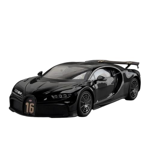 Fahrzeuge aus Druckgusslegierung 1:18 for Bugatti Chiron Supercar Legierung Druckguss Automodell Statische Simulation Fahrzeugmodell Sammeln Hobby Geben Sammlerautos(Black) von EXYFRUX