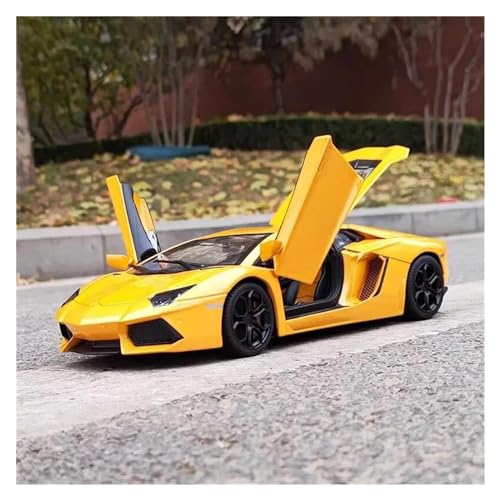 Fahrzeuge aus Druckgusslegierung 1:18 for Lamborghini Aventador Supercar Legierung Druckguss Auto Modell Statische Simulation Fahrzeug Modell Sammeln Hobby Geben Sammlerautos(Yellow) von EXYFRUX