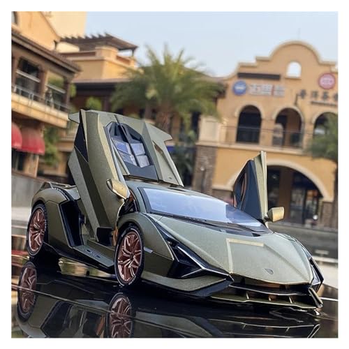 Fahrzeuge aus Druckgusslegierung 1:18 for Lamborghini SIAN FKP37 Legierung Druckguss Auto Modell Statische Simulation Fahrzeug Modell Sammeln Hobby Geben Sammlerautos(Green) von EXYFRUX