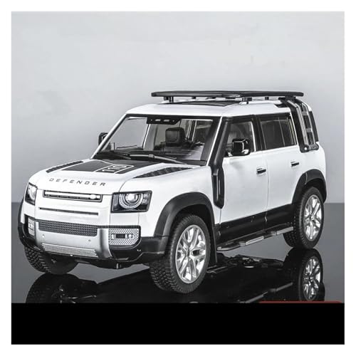 Fahrzeuge aus Druckgusslegierung 1:18 for Land Rover Defender Classic SUV Legierung Druckguss Automodell Statische Simulation Fahrzeugmodell Sammeln Hobby Geben Sammlerautos(White) von EXYFRUX