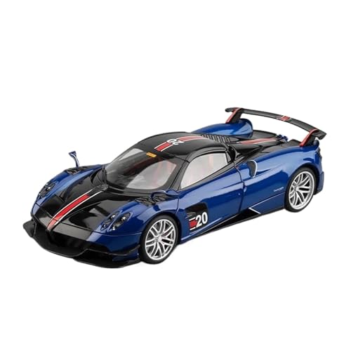Fahrzeuge aus Druckgusslegierung 1:18 for Pagani Huayra BC Supercar Legierung Druckguss Auto Modell Statische Simulation Fahrzeug Modell Sammeln Hobby Geben Sammlerautos(Blue) von EXYFRUX