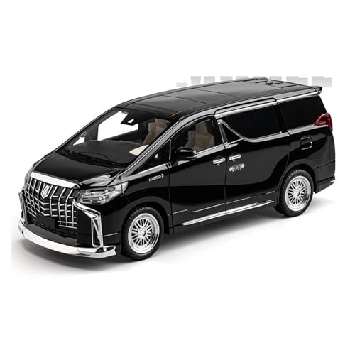 Fahrzeuge aus Druckgusslegierung 1:18 for Toyota Alphard MPV Legierung Druckguss Auto Modell Statische Simulation Fahrzeug Modell Sammeln Hobby Geben Sammlerautos(Black) von EXYFRUX