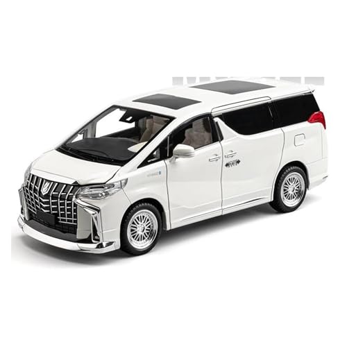 Fahrzeuge aus Druckgusslegierung 1:18 for Toyota Alphard MPV Legierung Druckguss Auto Modell Statische Simulation Fahrzeug Modell Sammeln Hobby Geben Sammlerautos(White) von EXYFRUX