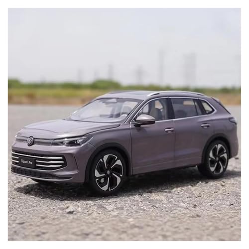 Fahrzeuge aus Druckgusslegierung 1:18 for Volkswagen Tiguan L PRO SUV 2025 Legierung Simulation Auto Modell Statische Fahrzeug Modell Sammeln Hobby Geben Sammlerautos(Purple) von EXYFRUX