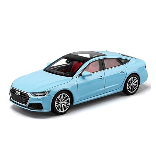 Fahrzeuge aus Druckgusslegierung 1:24 for Audi A7 Coupe Legierung Automodell Statische Simulation Fahrzeugmodell Sammeln Exponate Hobby Geben Sammlerautos(Sky Blue) von EXYFRUX