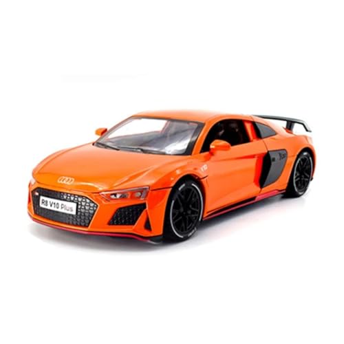 Fahrzeuge aus Druckgusslegierung 1:24 for Audi R8 V10 Plus Legierung Auto Modell Statische Simulation Fahrzeug Modell Sammeln Exponate Hobby Geben Sammlerautos(Orange2) von EXYFRUX