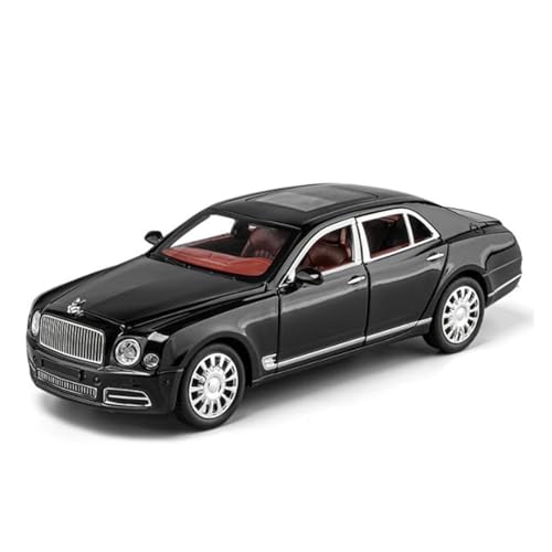 Fahrzeuge aus Druckgusslegierung 1:24 for Bentley Mulsanne Legierung Automodell Statische Simulation Fahrzeugmodell Sammeln Exponate Hobby Geben Sammlerautos(Black) von EXYFRUX