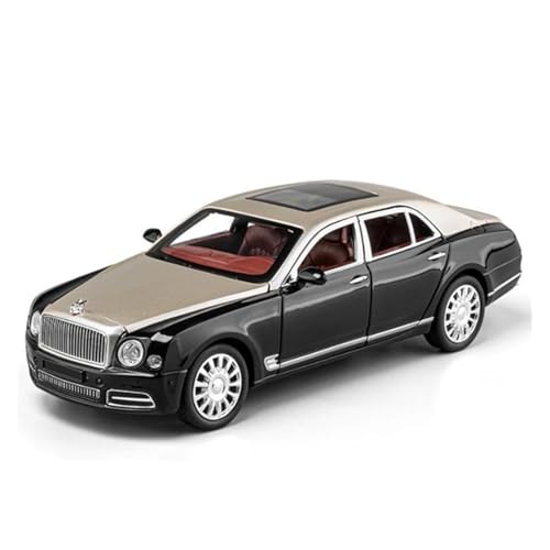 Fahrzeuge aus Druckgusslegierung 1:24 for Bentley Mulsanne Legierung Automodell Statische Simulation Fahrzeugmodell Sammeln Exponate Hobby Geben Sammlerautos(Metallic) von EXYFRUX