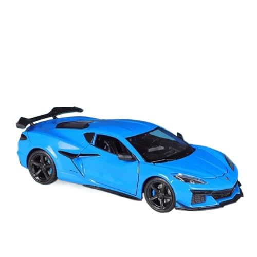 Fahrzeuge aus Druckgusslegierung 1:24 for Corvette Z06 2023 Legierung Auto Modell Statische Simulation Fahrzeug Modell Sammeln Exponate Hobby Geben Sammlerautos(Blue) von EXYFRUX