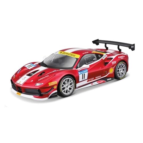 Fahrzeuge aus Druckgusslegierung 1:24 for Ferrari 488 2017 Legierung Auto Modell Statische Simulation Fahrzeug Modell Sammeln Exponate Hobby Geben Sammlerautos(Red) von EXYFRUX