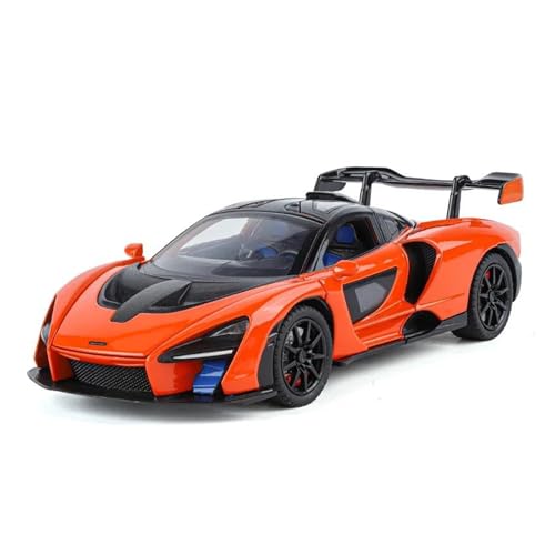 Fahrzeuge aus Druckgusslegierung 1:24 for McLaren Senna Supersportwagen Legierung Automodell Statische Simulation Fahrzeugmodell Sammeln Exponate Hobby Geben Sammlerautos(Orange) von EXYFRUX