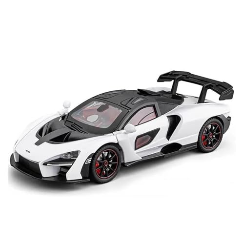 Fahrzeuge aus Druckgusslegierung 1:24 for McLaren Senna Supersportwagen Legierung Automodell Statische Simulation Fahrzeugmodell Sammeln Exponate Hobby Geben Sammlerautos(White) von EXYFRUX