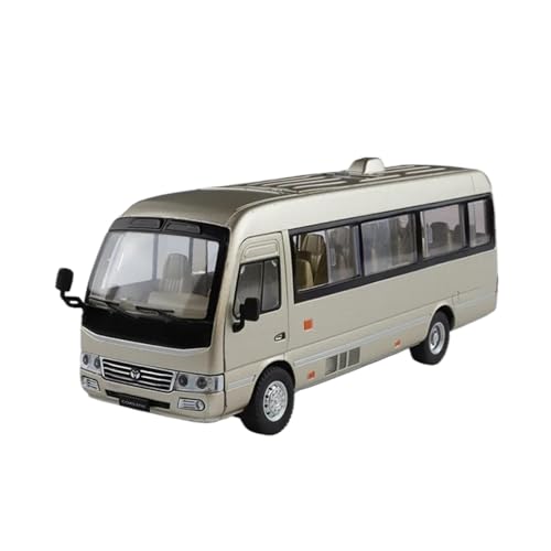Fahrzeuge aus Druckgusslegierung 1:24 for Toyota Coaster Bus Legierung Auto Modell Statische Simulation Fahrzeug Modell Sammeln Exponate Hobby Geben Sammlerautos(Chrome) von EXYFRUX