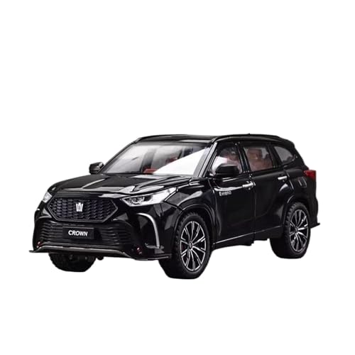 Fahrzeuge aus Druckgusslegierung 1:24 for Toyota Crown SUV Alloy Car Model Static Simulation Vehicle Model Collect Exhibits Hobby Giving Sammlerautos(Black) von EXYFRUX