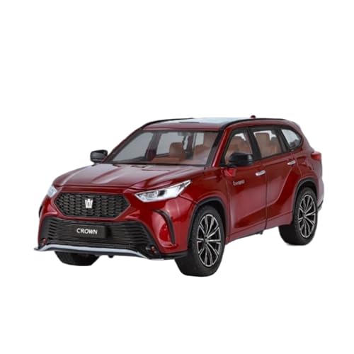 Fahrzeuge aus Druckgusslegierung 1:24 for Toyota Crown SUV Alloy Car Model Static Simulation Vehicle Model Collect Exhibits Hobby Giving Sammlerautos(Red) von EXYFRUX