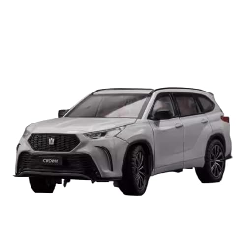 Fahrzeuge aus Druckgusslegierung 1:24 for Toyota Crown SUV Alloy Car Model Static Simulation Vehicle Model Collect Exhibits Hobby Giving Sammlerautos(White) von EXYFRUX