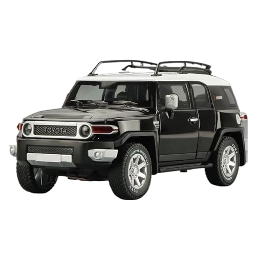 Fahrzeuge aus Druckgusslegierung 1:24 for Toyota FJ Cruiser SUV Legierung Automodell Statische Simulation Fahrzeugmodell Sammeln Exponate Hobby Geben Sammlerautos(Black) von EXYFRUX
