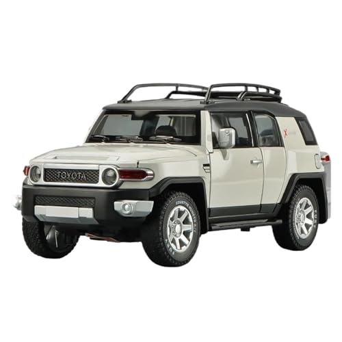 Fahrzeuge aus Druckgusslegierung 1:24 for Toyota FJ Cruiser SUV Legierung Automodell Statische Simulation Fahrzeugmodell Sammeln Exponate Hobby Geben Sammlerautos(White) von EXYFRUX