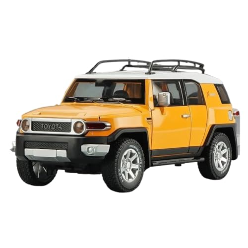 Fahrzeuge aus Druckgusslegierung 1:24 for Toyota FJ Cruiser SUV Legierung Automodell Statische Simulation Fahrzeugmodell Sammeln Exponate Hobby Geben Sammlerautos(Yellow) von EXYFRUX