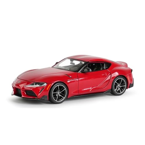 Fahrzeuge aus Druckgusslegierung 1:24 for Toyota GR Supra Legierung Auto Modell Statische Simulation Fahrzeug Modell Sammeln Exponate Hobby Geben Sammlerautos(Red) von EXYFRUX